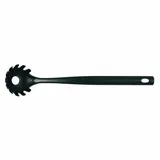 Brabantia Küchenhelfer Basic, Spaghettilöffel, Pastalöffel, Kelle in Schwarz, 365126