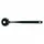 Brabantia Küchenhelfer Basic, Spaghettilöffel, Pastalöffel, Kelle in Schwarz, 365126
