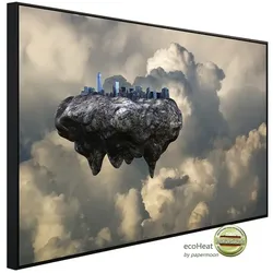 papermoon Infrarotheizung »EcoHeat - Futuristische schwimmende Stadt«, Matt-Effekt - bunt