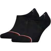 Tommy Hilfiger Füßlinge mit Kontraststreifen im 2er-Pack, Black, 39-42