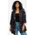 sheego Blazer in schwarz-koralle-bedruckt | Gr.: 52