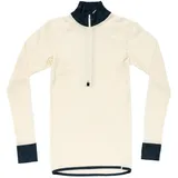 Devold of Norway Wool Mesh 190 Halbreißverschluss-langarm-t-shirt - Ink / Offwhite - S