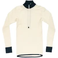 Devold of Norway Wool Mesh 190 Halbreißverschluss-langarm-t-shirt - Ink / Offwhite - S