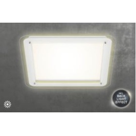 Briloner LED Deckenleuchte Free weiß 52 x 52 cm mit Backlight-Effekt