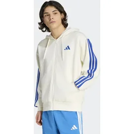 adidas Essentials 3-Streifen Sweatjacke Herren Weiß/L