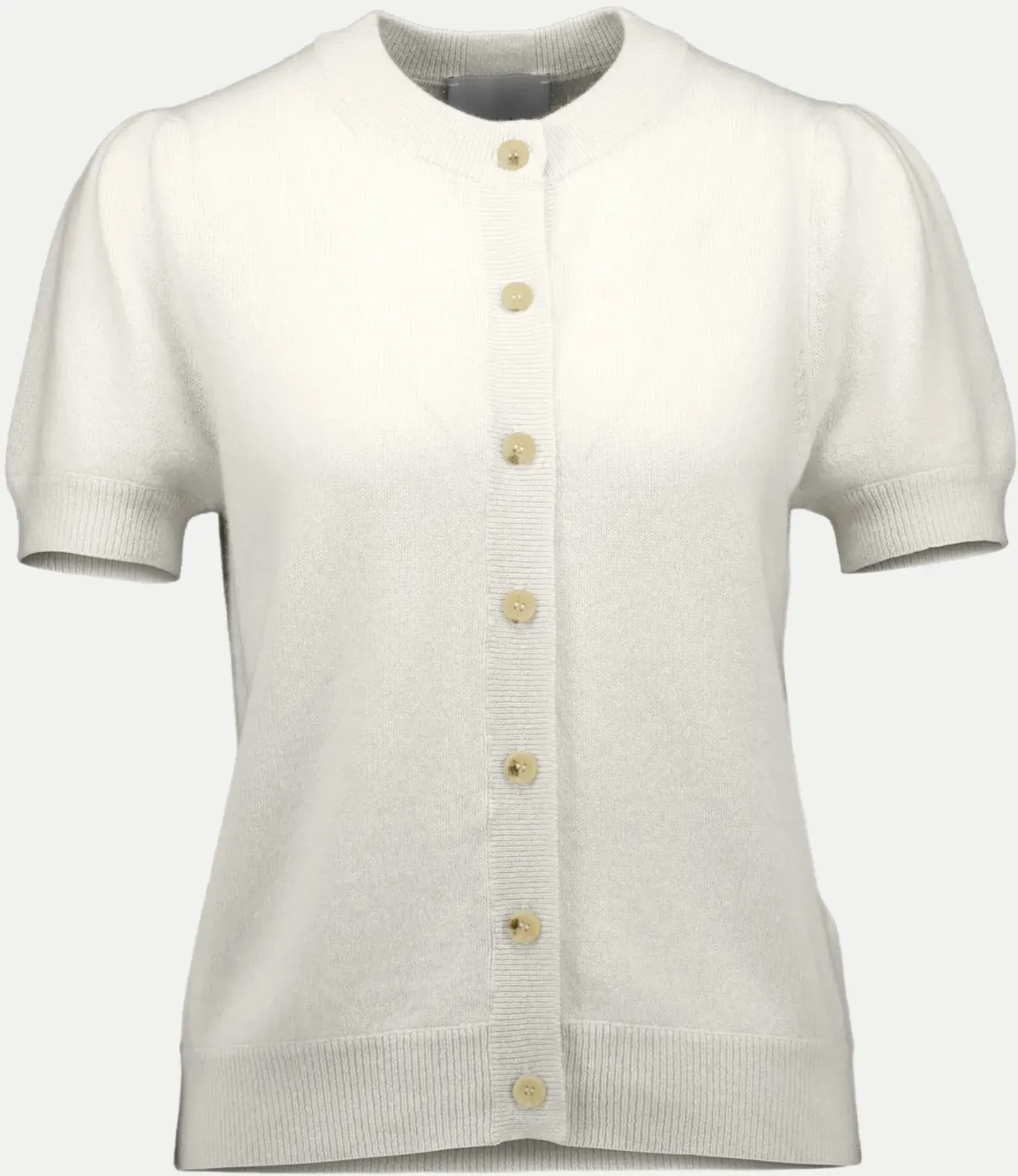 Kurzarm Cardigan Weiß S