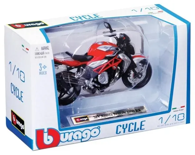 BBURAGO HK -1:18 Motorrad - Pro Bestellung wird eine von mehreren Varianten nach dem Zufallsprinzip versendet! - 18-51030