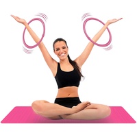 Arm Hoops, Upgrade Mini Hula Hoop Set Mit Schaumstoffüberzug, 2-teilig, Innendurchmesser 28.5cm, Je 0,3kg (Pink)