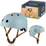 lionelo Helmet Schutzhelm für Kinder, verstellbar 50-56 cm, Kinnschutz, Intertek zertifizierter Helm für Mädchen und Jungen, Größe S