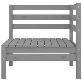 vidaXL Garten-Lounge-Set 4-tlg. grau Kiefer
