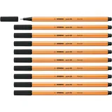 Stabilo point 88 Fineliner schwarz 0,4 mm, 10 St.