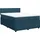 vidaXL Boxspringbett mit Matratze Blau 140x200 cm Samt