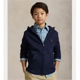 Polo Ralph Lauren für Jungen. 323547626001 Blaues Kapuzen-Sweatshirt aus Fleece und Baumwolle mit Kapuze (14años=150/155cm), Lässig, Marine,