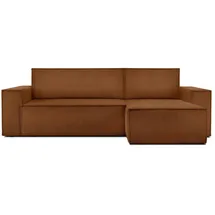 Konsimo Ecksofa Napi ¦ orange ¦ Maße (cm): B: 262 H: 89