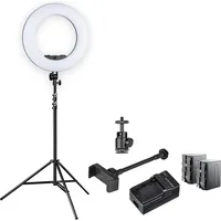 Walimex pro LED Rainbow 60W RGBW Ringleuchte Set 2 (Ringleuchte), Dauerlicht, Mehrfarbig