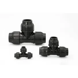 Gebo - pe Rohr Verschraubung T-Stück 25x20x25 mm Reduzierung Abzweig