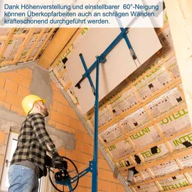 SCHEPPACH Trockenbaulift TBL335 XXL Plattenheber Scheppach | Plattengröße von 1,25 m x 4,88m | max.