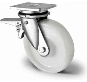 CASCOO Lenkrolle mit Totalfeststeller im Vorlauf ø 200 mm Serie Z0Z0 Doppelkugellager