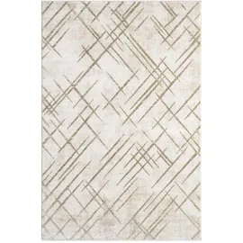 Carpet City "ANTIK245", beige Creme B:160cm H:10mm L:230cm, Polyester, Teppiche, Kurzflor, 3D-Optik, Klassisch-Modern für Wohnzimmer, Schlafzimmer