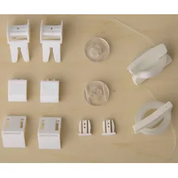 Sichtschutzbefestigung K-HOME "Verspannung für Klemmfix Doppelrollos von K-home", weiß, B:1,6cm H:1,6cm L:1,6cm, Kunststoff, Sichtschutzbefestigungen, Verspannung für Klemmfix Doppelrollos