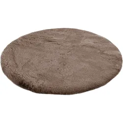 Badematte KAYOOM "Rabbit", beige (dunkelbeige), H:22mm, Polyester, Badematten, weiche Kaninchenfell Haptik, Badezimmer, Kinderzimmer, Schlafzimmer