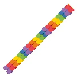 amscan® Papier-Girlande Regenbogen bunt 1 St.