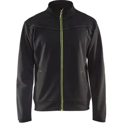 Sweatjacke "3362" Service Plus - S - schwarz/gelb