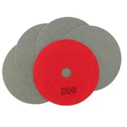 Diamantschleifscheiben rot, Körnung 200, 5 Stück, Ø 100 mm, Art. 50497