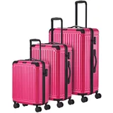 Travelite Cruise 4-Rollen Kofferset 3tlg. pink