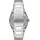 Fossil Everett 3Zeiger, Quarzwerk, 42 mm silbernes Edelstahlgehäuse mit Edelstahlarmband, FS5822