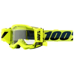 100% Accuri II Forecast Motocross Brillen, schwarz-gelb für Männer