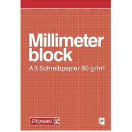 Brunnen Millimeterblock DIN A3 20 Blatt