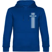 Multifanshop Karlsruhe Hoodie Streifen Blau M