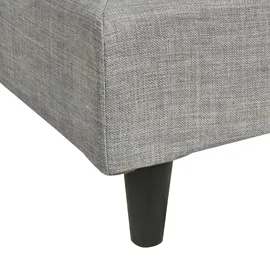 Beliani Bettrahmenbezug FITOU 140 x 200 cm Hellgrau