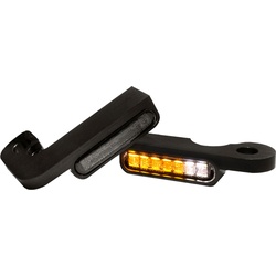 Heinz Bikes Stripes, clignotants/feux de position sur le guidon - Noir
