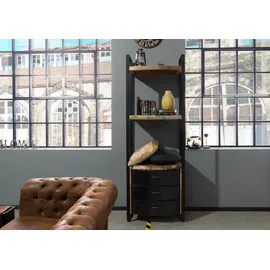 MASSIVMOEBEL24.DE Regal 70 x 40 x 200 cm Mehrfarbig