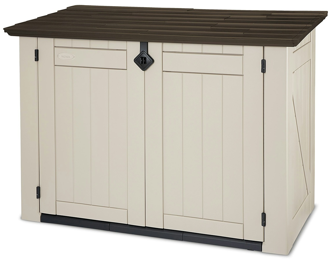 Keter Garten-Gerätebox Store It Out, Polypropylen, 146 x 82 x 125 cm, beige, 1200 L