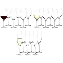 Stölzle Lausitz Exquisit Wein- und Sektgläser 18er Set transparent 