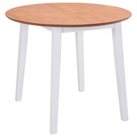 Tisch Esszimmer - Esstisch Küchen Klappbarer Esstisch Rund MDF Weiß - praktischem Design MöbelDE(584832)