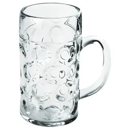 48 Mehrweg Bierkrüge Gläser 500ml Kunststoff Wiederverwendbar unzerbrechlich SAN Ø77mm