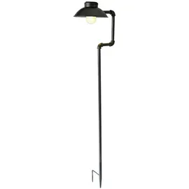 Harms Import LED Solar Außen Lampe Metall Erdspieß 507097 schwarz