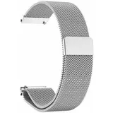 system-s Armband 22 mm Milanaise aus Metall für Huawei Watch Smartwatch in Grau