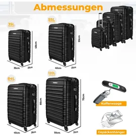 Kesser Koffer-Set 4-tlg. schwarz