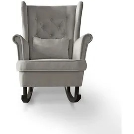 beautysofa Fabio Schaukelstuhl 82 x 103 x 108 cm beige