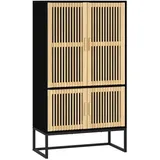vidaXL Highboard 70 x 125 x 35 cm Schwarz