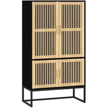 vidaXL Highboard 70 x 125 x 35 cm Schwarz