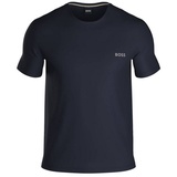Boss Herren T-Shirt - Mix&Match, Unterziehshirt, Rundhals, Baumwolle, Logo, einfarbig Dunkelblau 3XL