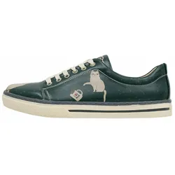 Sneaker DOGO "Damen Sneaker I do what I want Vegan Damen Sneaker / female", Damen, Gr. 39, Normalschaft, grün, Lederimitat, Schuhe, Vegan
