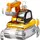 Inges Glas Bagger Glas 7,5 cm gelb