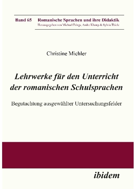 Lehrwerke Für Den Unterricht Der Romanischen Schulsprachen - Christine Michler, Kartoniert (TB)